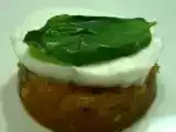 Ricetta Gelatina di pomodoro (piccante) con mozzarella di bufala e basilico