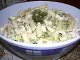 Ricetta Insalata di pasta ai gamberi e asparagi / salata de pasta cu raci si sparanghel
