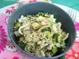 Ricetta Insalata ai 2 cereali con polipo e zucchine