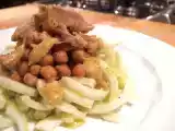 Ricetta Insalata di finocchi con ceci, sgombro e salsa alla senape
