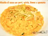 Ricetta Risotto di zucca con porri, salvia, limone e spumante