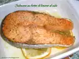 Ricetta Salmone al forno su fette di limone al sale