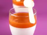 Ricetta Panna cotta con coulis di cachi