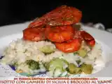 Ricetta Risotto con gamberi rossi e broccoli