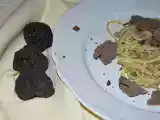 Ricetta Spaghetti in carbonara di cinta senese e tartufo nero