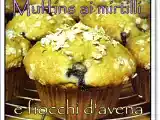 Ricetta Muffins ai mirtilli e fiocchi d?avena
