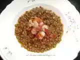 Ricetta Zuppa di lenticchie, gamberetti e bacon