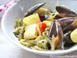 Ricetta Pasta cozze pomodorini e (cicoria cimata) puntarelle