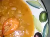 Ricetta Zuppa di ceci, fagioli e gamberi