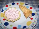 Ricetta Mousse di mortadella in conchiglia e cornetto con mousse di tonno