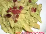 Ricetta Penne alla crema di zucchine e speck