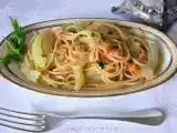 Ricetta Spaghetti integrali con finocchi e salmone affumicato