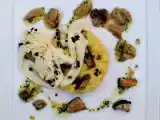 Ricetta Risotto alla parmigiana, funghi e crema di formaggio