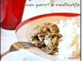 Ricetta Straccetti di manzo con porri e radicchio