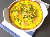 Ricetta Tortino saporito con ricotta, fagiolini e salmone affumicato