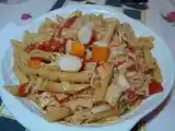 Ricetta Pennette con surimi e pachino