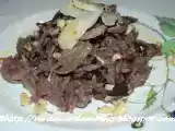 Ricetta Risotto radicchio, funghi, noci e grana