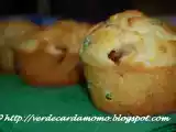 Ricetta Muffin salati piselli e prosciutto