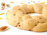 Ricetta Treccia-ciambella con noci, uvetta, zenzero e cannella