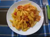 Ricetta Pasta col salmone, bollito e melanzane grigliate