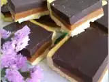 Ricetta Quadrotti di frolla al caramello mou e cioccolato