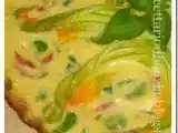 Ricetta Frittata con fave speck e fiori di zucchina