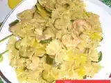 Ricetta Farfalle con gamberi e zucchine