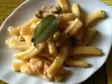 Ricetta Trofie di grano duro con salmone affumicato e crema di porri