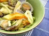 Ricetta Cavatelli alle vongole e fiori di zucca _ kagylòs, cukkini viràgos tèszta