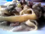Ricetta Tagliatelle ai funghi porcini con porri e pancetta
