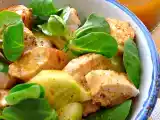 Ricetta Insalata fresca di pollo marinato e olio al curry