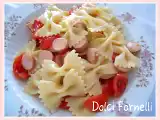 Ricetta Farfalle con wurstel e pomodorini