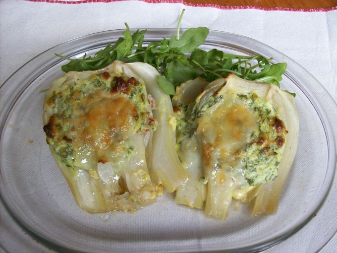 Finocchi gratinati alla rucola