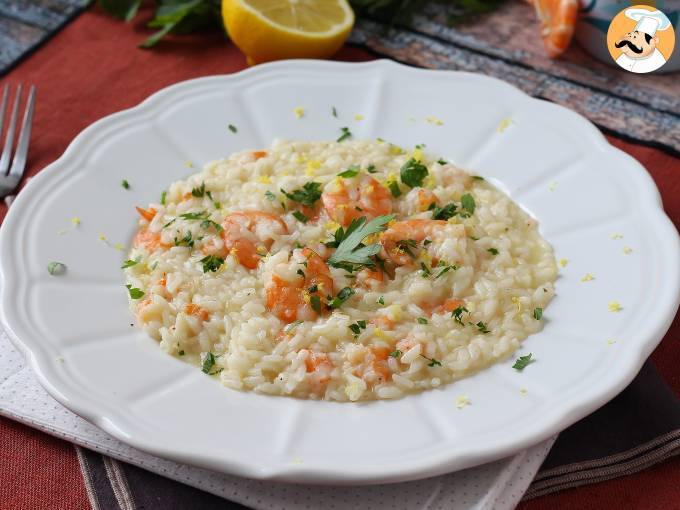 Risotto gamberi e limone, il primo piatto elegante e facile da preparare