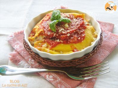 Ricetta Crespelle con ricotta, basilico e pomodoro