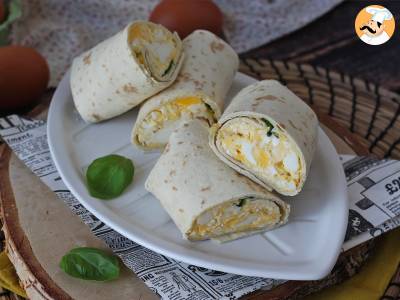 Ricetta Wrap super proteico con uova e feta