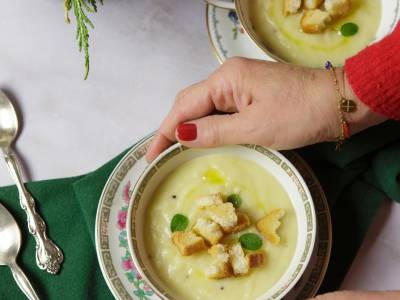 Ricetta Potage parmentier, vellutata di porri e patate