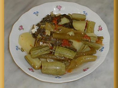 Ricetta Acquacotta con puntarelle di zucchine