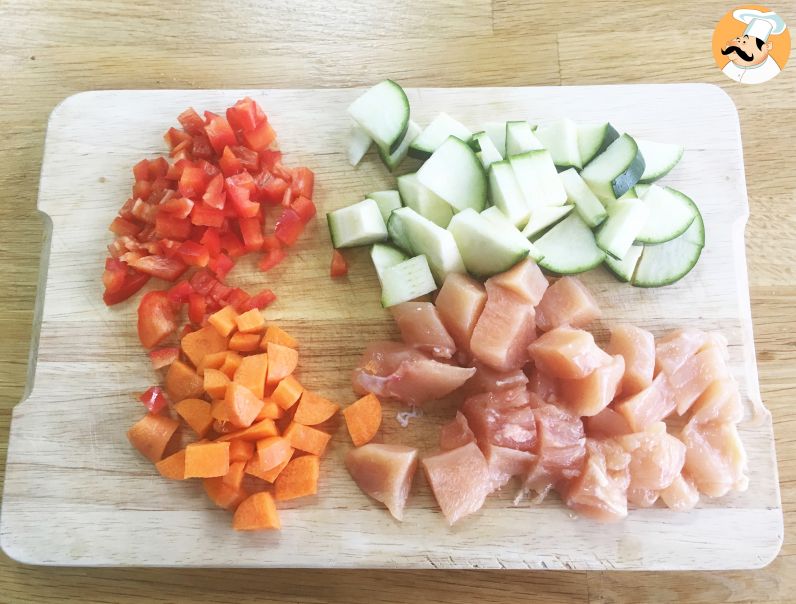 Cous cous veloce con pollo e verdure - Ricetta Petitchef