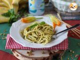 Tappa 7 - Pasta con fiori di zucca, ricotta e pistacchi