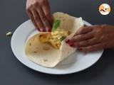 Tappa 7 - Wrap super proteico con uova e feta