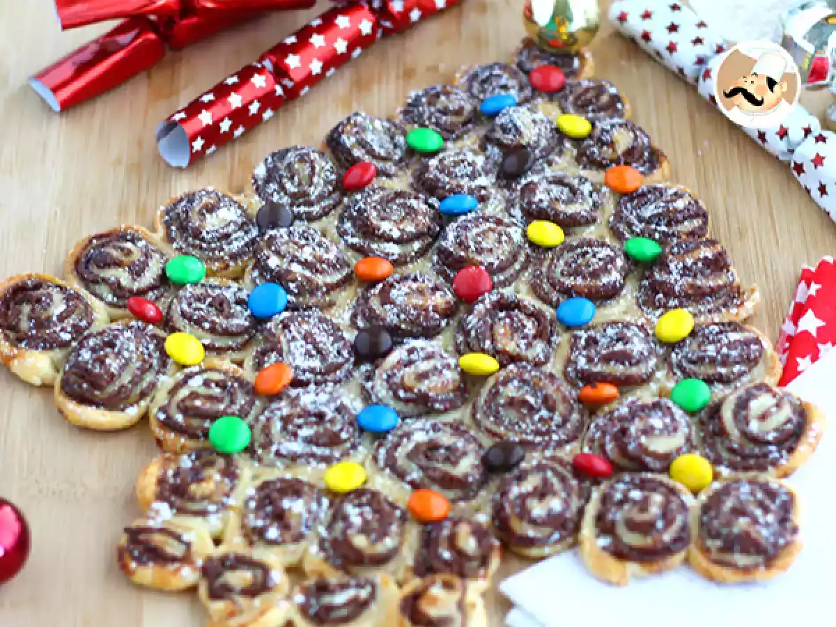 Albero di sfoglia alla Nutella