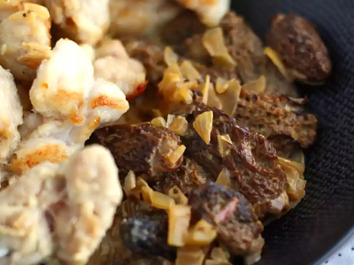 Animelle di vitello con funghi - foto 3