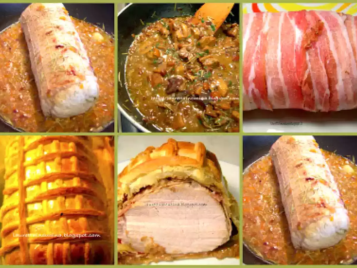 Arista in crosta con crema di funghi - foto 2