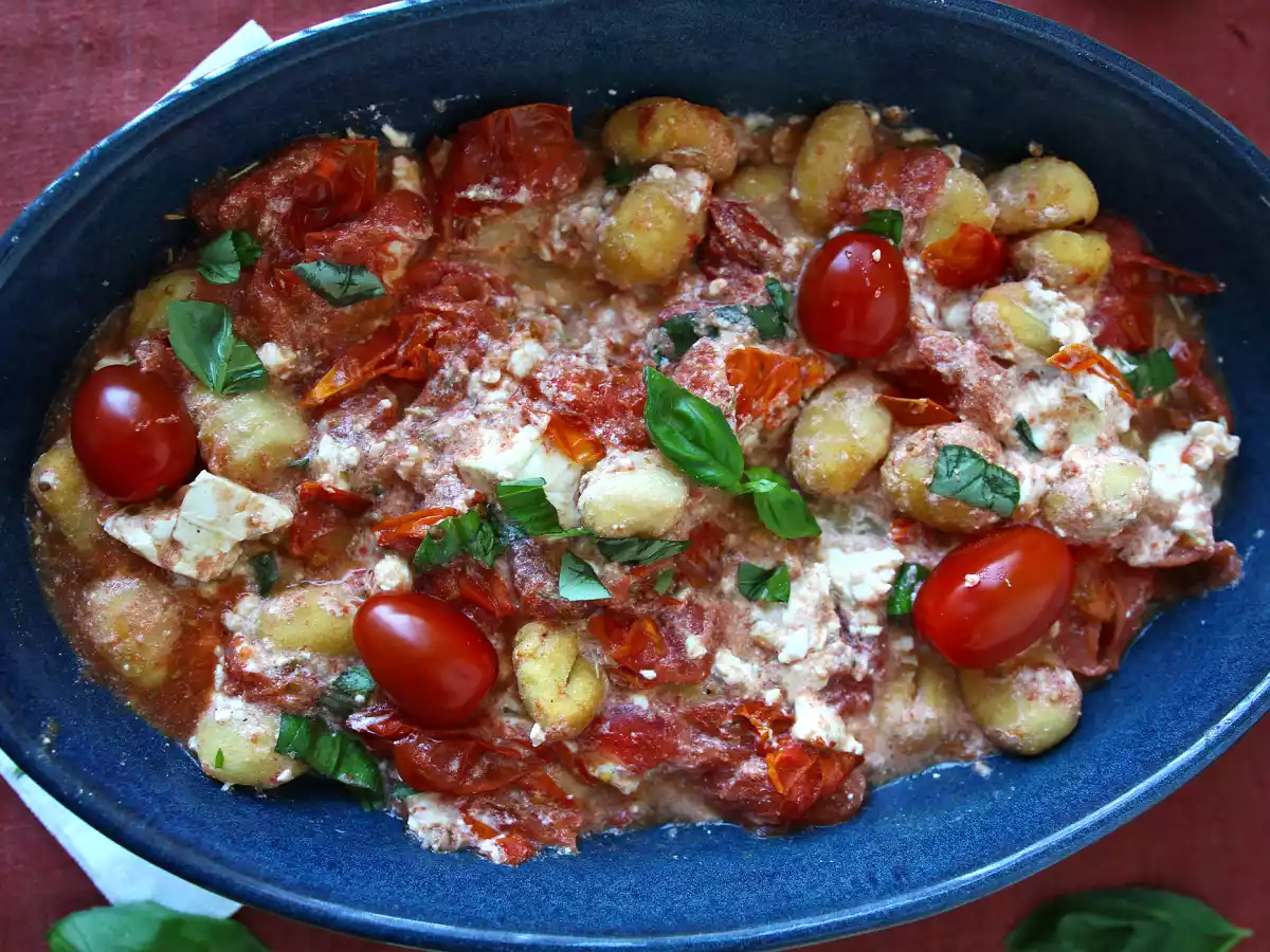 Baked feta gnocchi in friggitrice ad aria, un piatto super veloce per pranzo o per cena! - foto 3