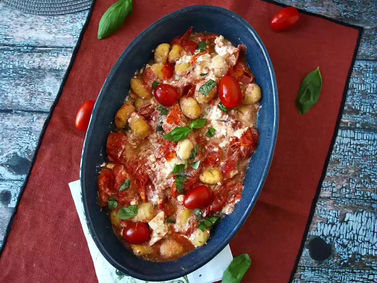 Baked feta gnocchi in friggitrice ad aria, un piatto super veloce per pranzo o per cena! - foto 5