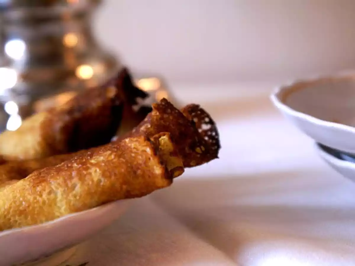 Blinchiki dolci con olio d'oliva