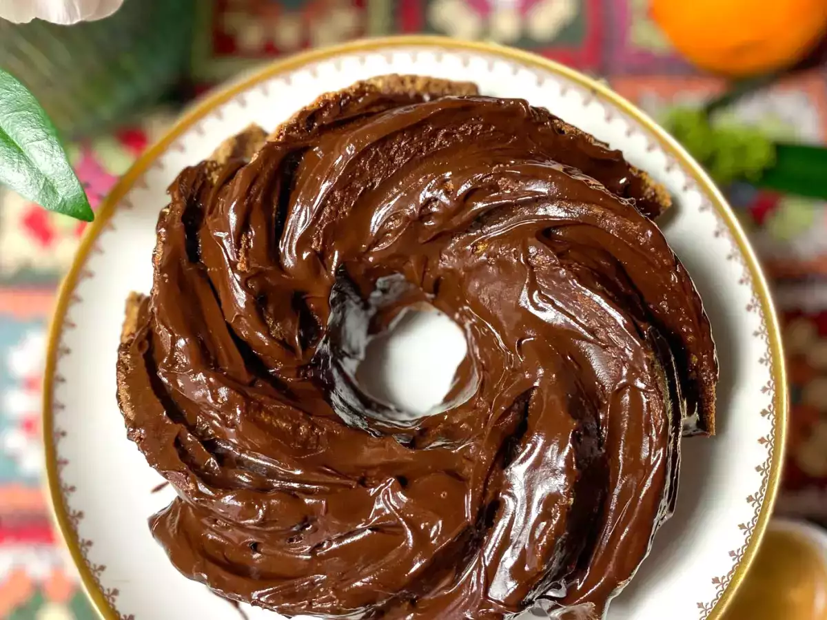 Bundt cake alla glassa di caffè e cacao