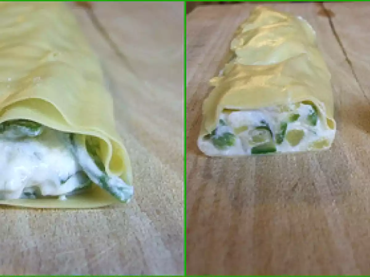 Cannelloni alla Gianna, ripieni con zucchine e formaggio - foto 3