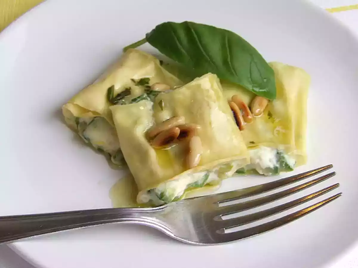 Cannelloni alla Gianna, ripieni con zucchine e formaggio - foto 8